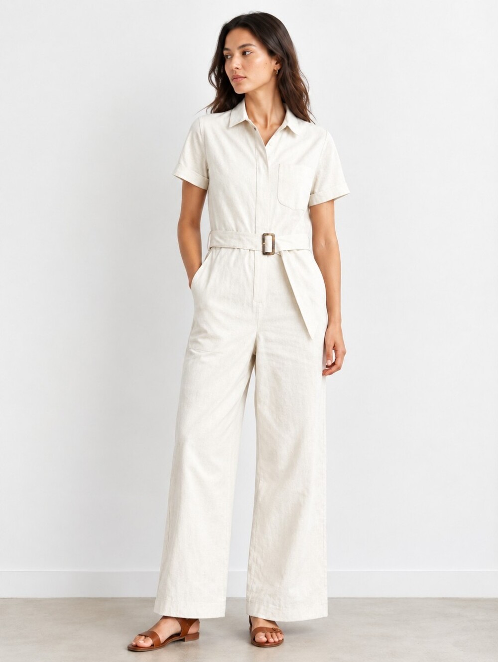 Buck Mason Herringbone Twill Utility Jumpsuit